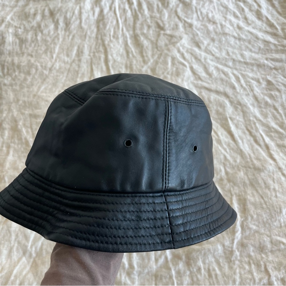 Lambskin bucket hat